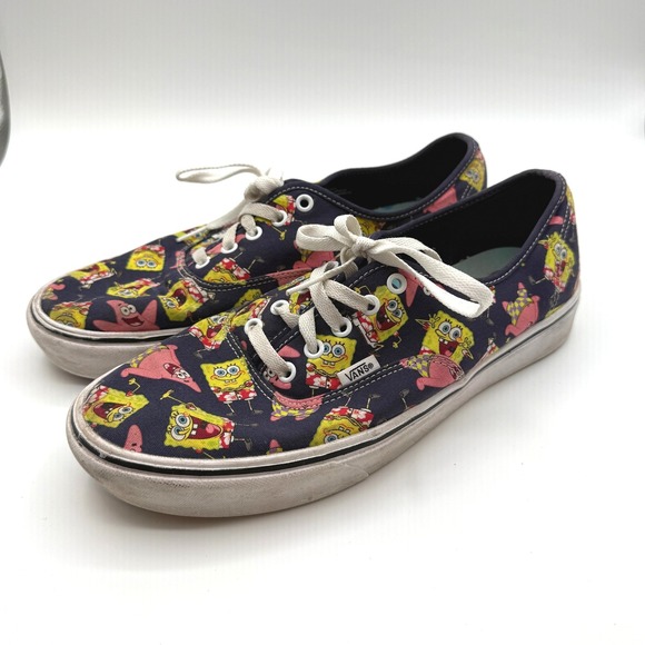 Vans Other - Vans Spongebob Sneakers Mens 11 Blue SpongeBob Patrick ComfyCush Skate Shoes